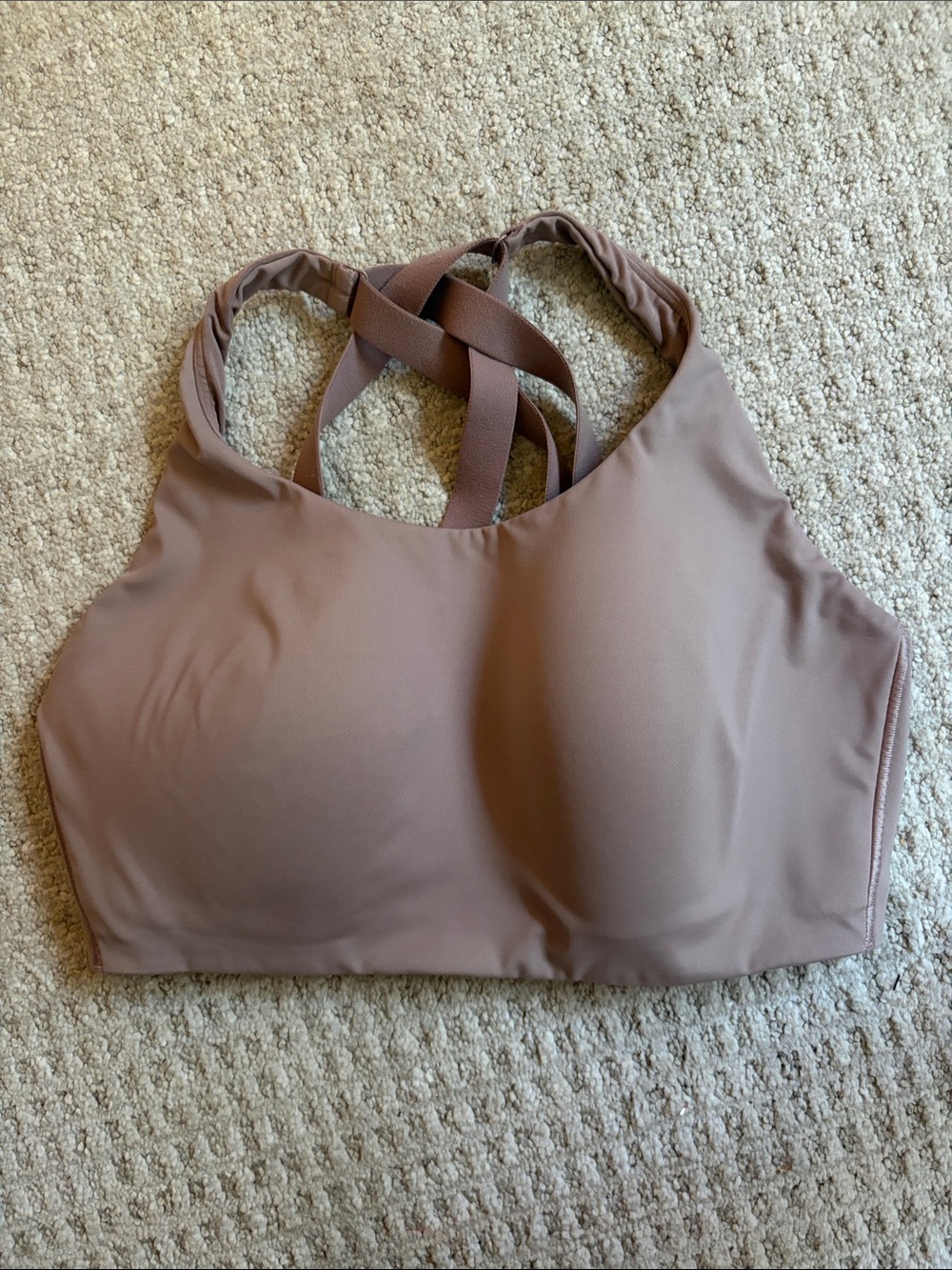 Lululemon high support bra mauve color